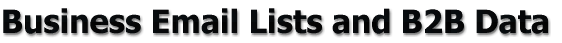 Targeted Email Lists Consumer Data